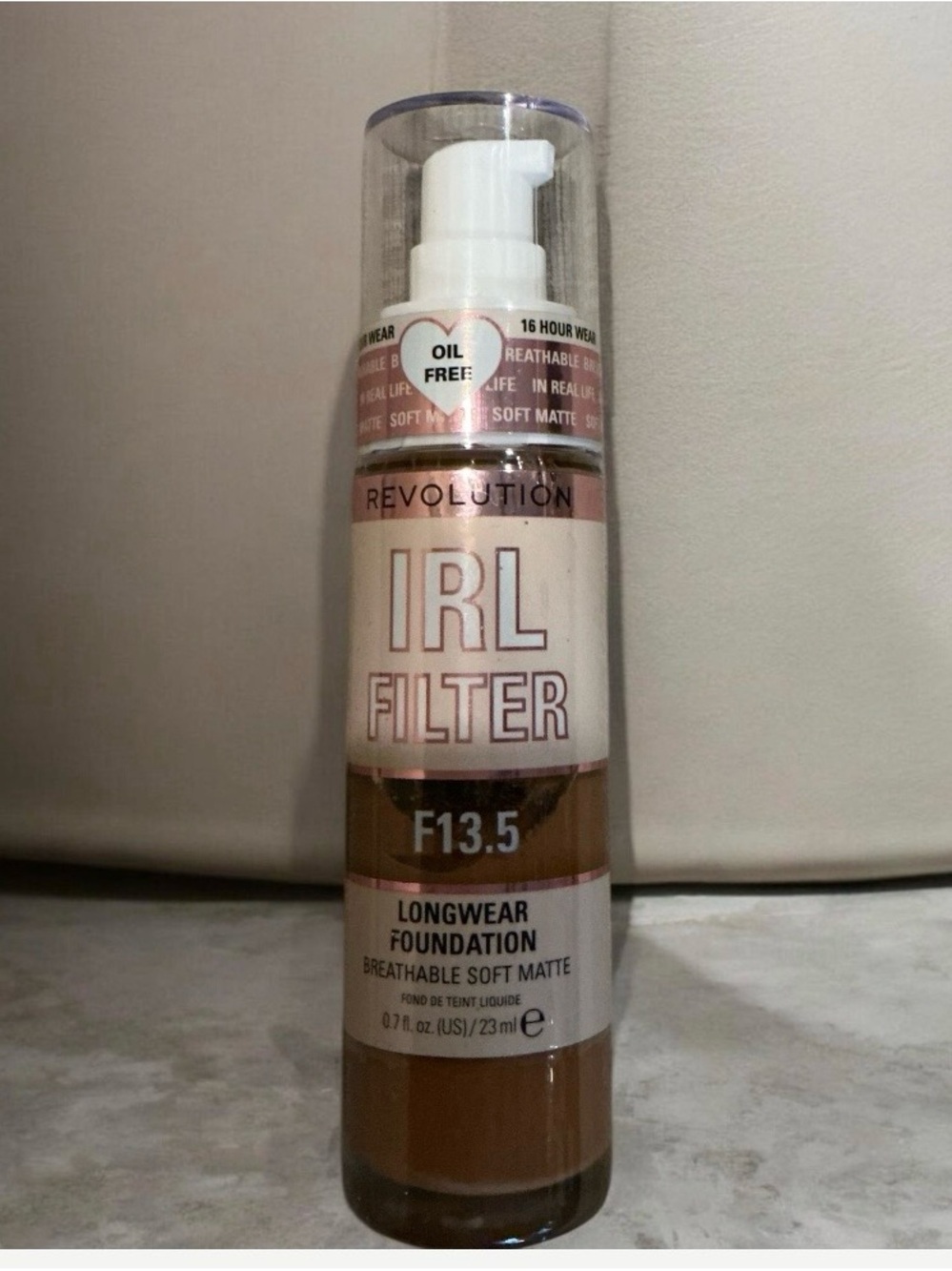 Revolution IRL Filter Foundation Shades Swatch Palette — Warm Brown Range
